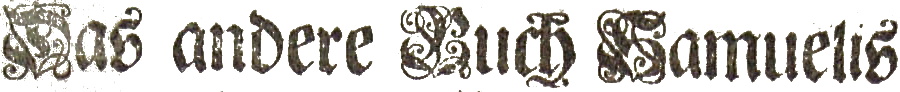 Das andere Buch Samuelis