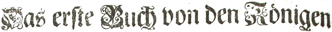 Das erste Buch von den Knigen